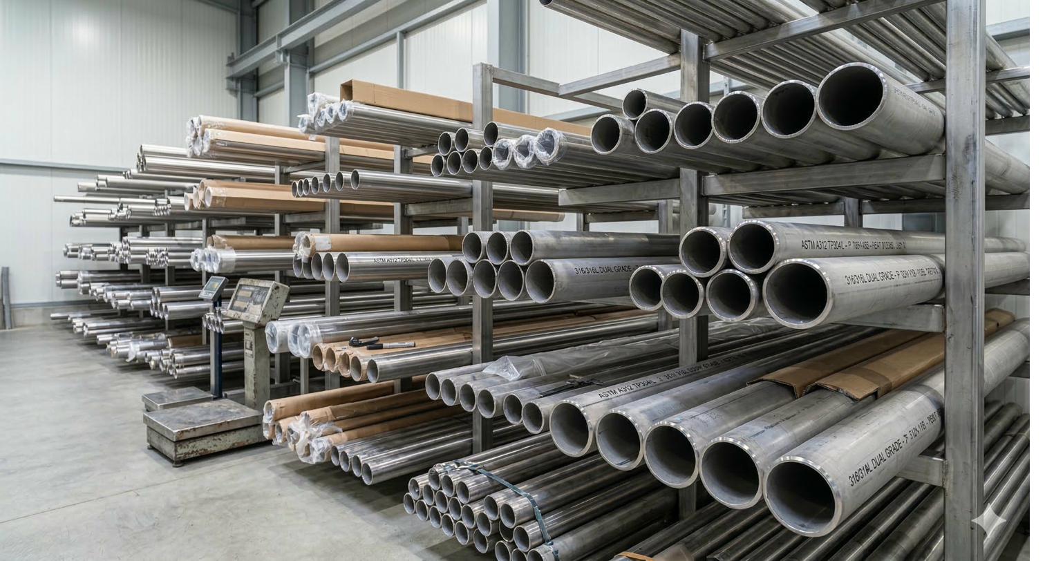 Pipa stainless steel schedule 10 dan 40 berbagai ukuran